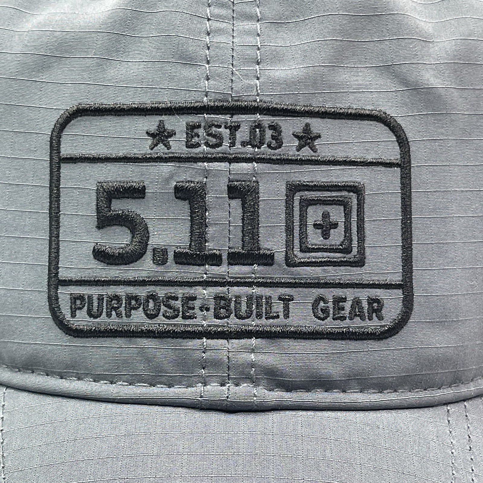 5.11 Tactical Hat Men One Size Gray Adjustable Cap 5-Panel Purpose Built Gear Lo gallery