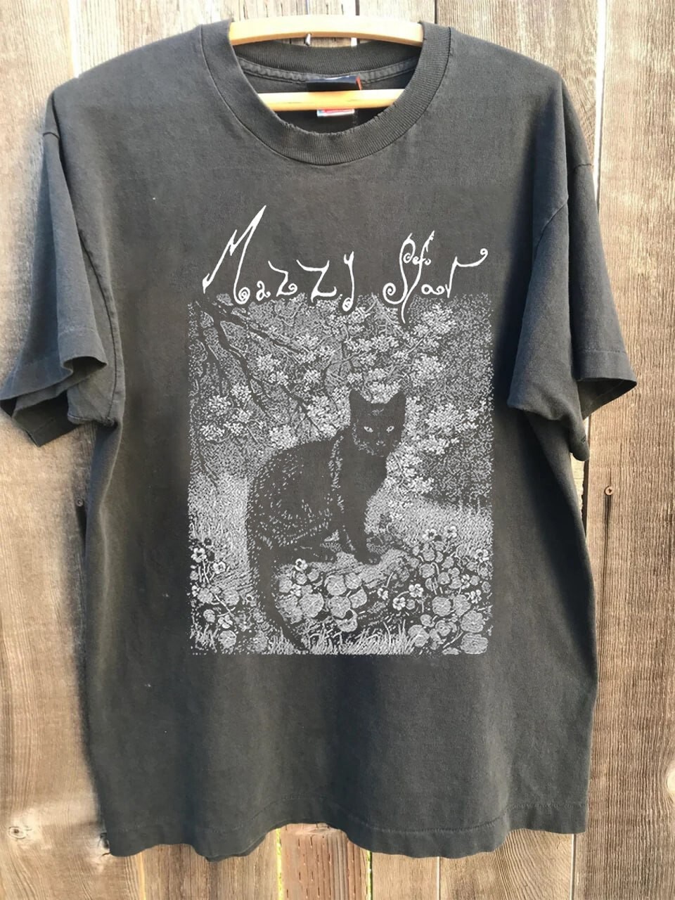 90s reprint Mazzy Star Cat T-shirt short sleeve tee classic style S-5XL NH14408 gallery