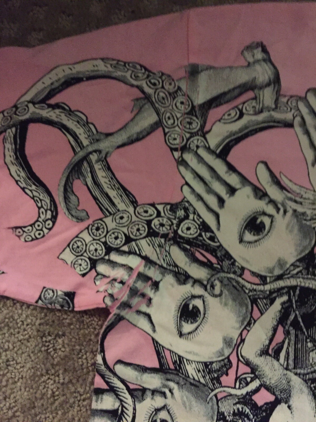 Nwt PSYCHEDELIC 'LONELY LONDON LAD' SILK SCREENED Medium T-SHIRT Pink gallery