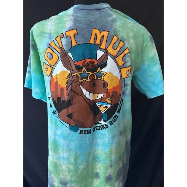 Gov’t Mule New Years Run 2025 Tie Dye Concert T-Shirt Port & Company Small