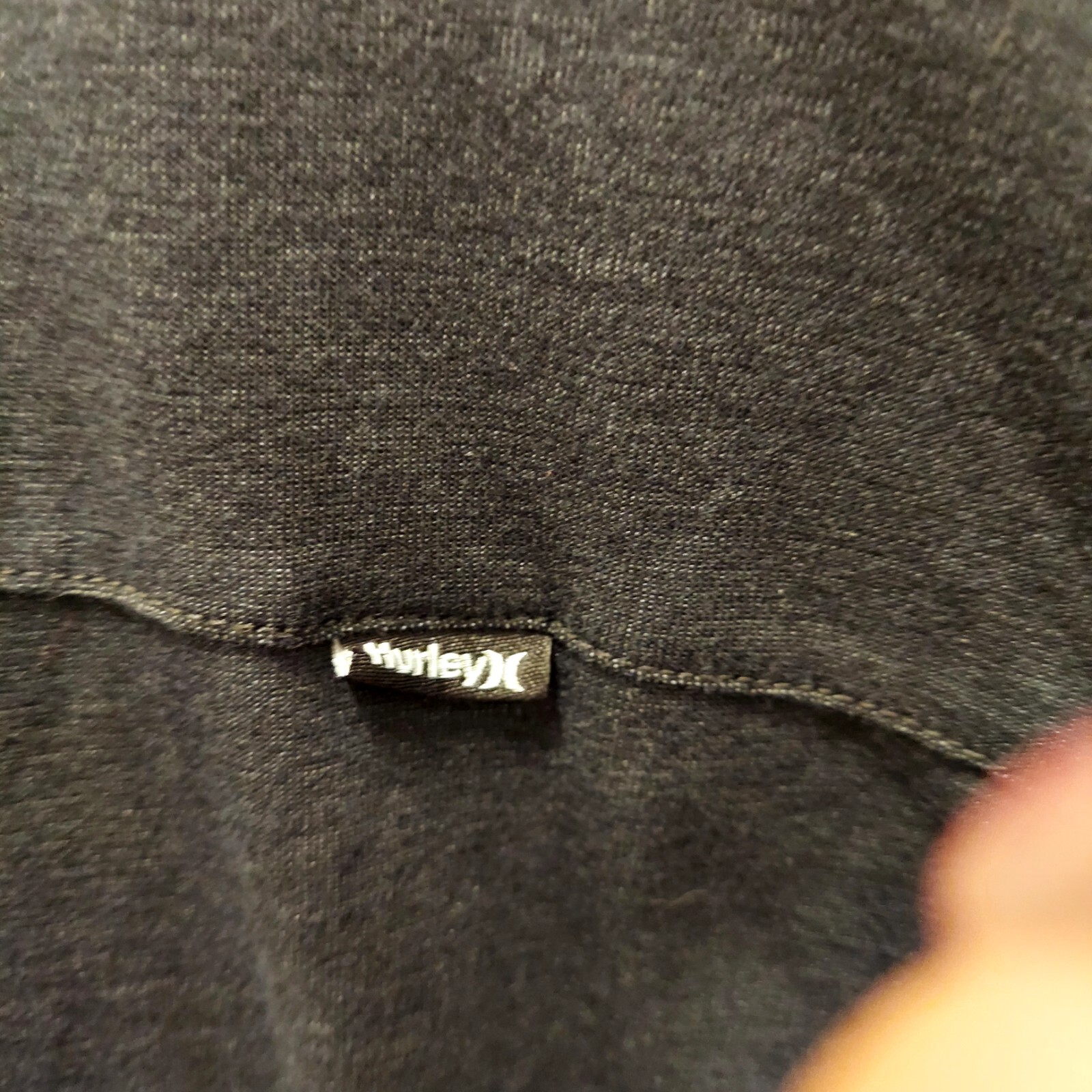 Mens Lg Grey And black hurley shirt blended. made with nike dry Fit Very soft.