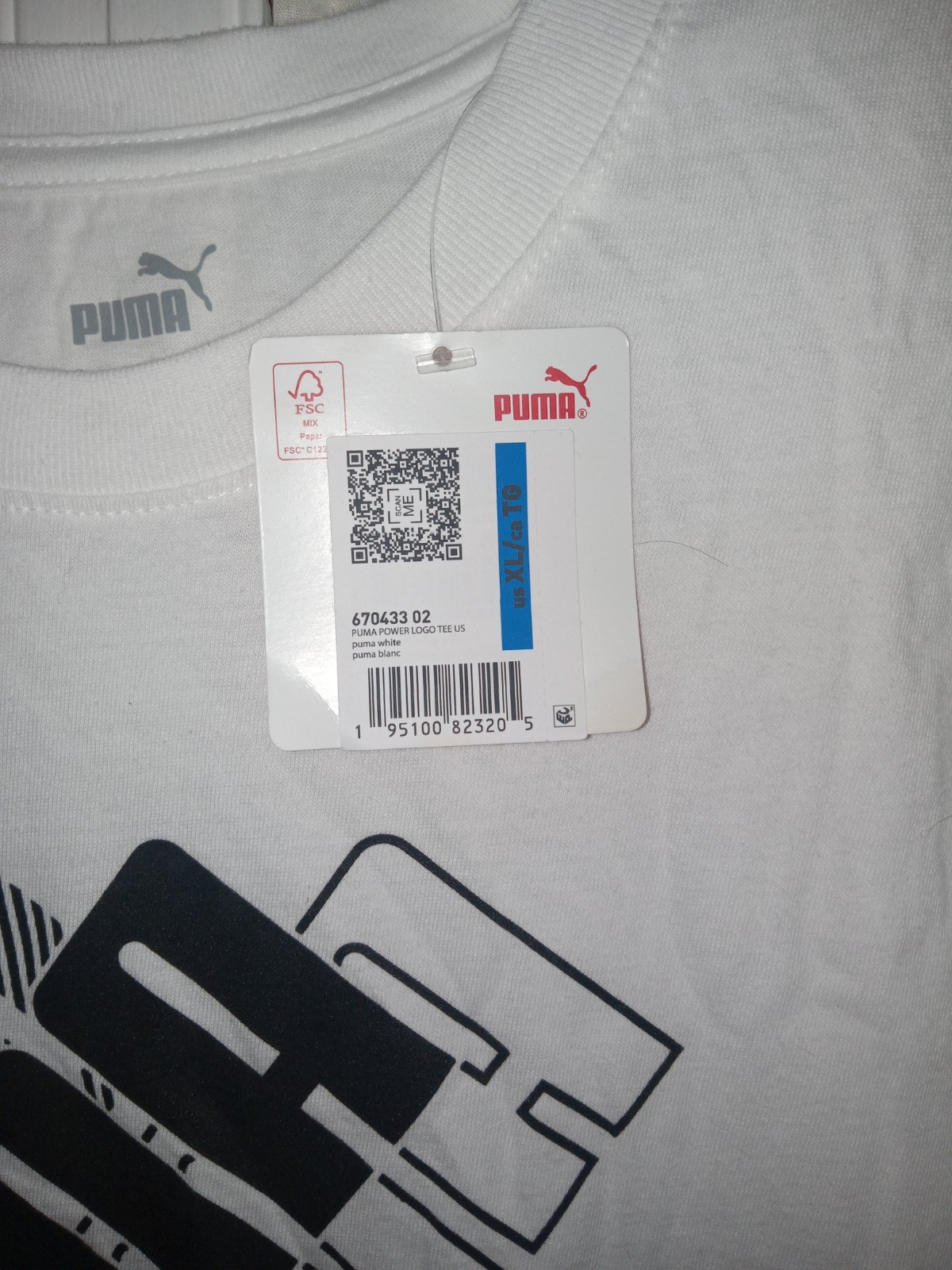 NWT PUMA POWER LOGO TEE XL T Shirt - GORGEOUS gallery