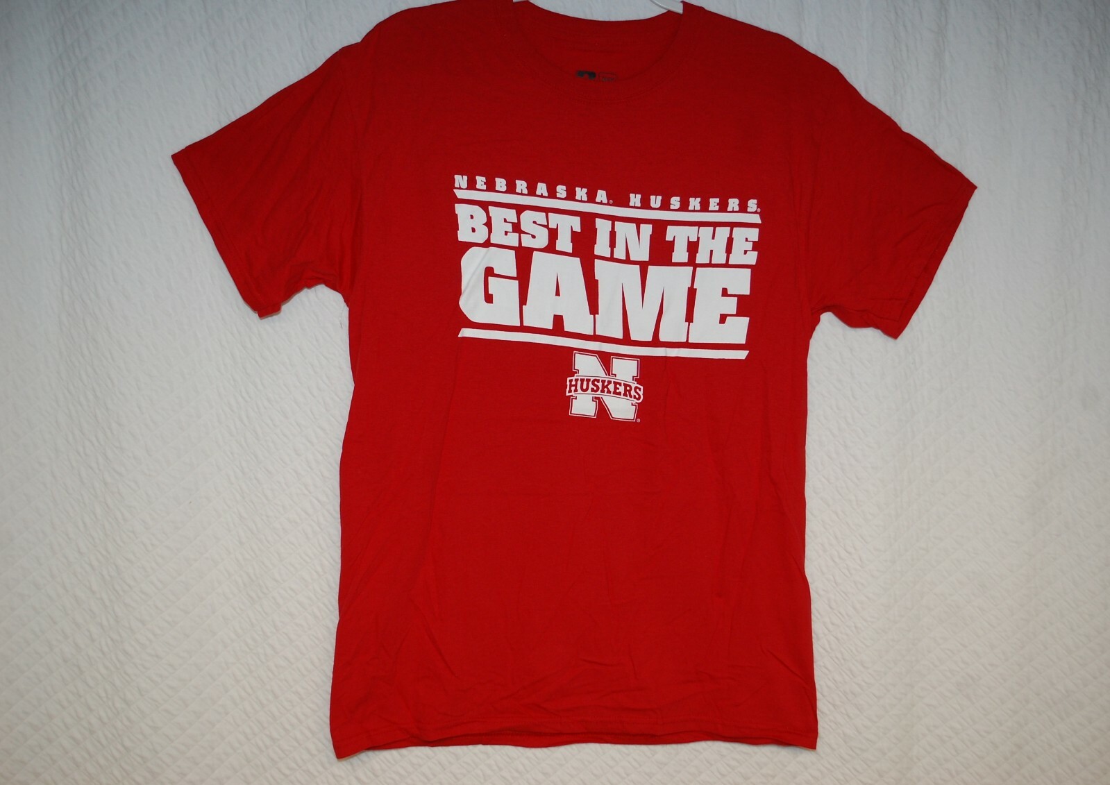 Mens S/S Red T-Shirt NEBRASKA HUSKERS Best in the Game S 34-36 M 38-40 L 42-44