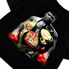 Mike Tyson Undisputed World Heavyweight Champion Belts Vintage Graphic T-Shirt