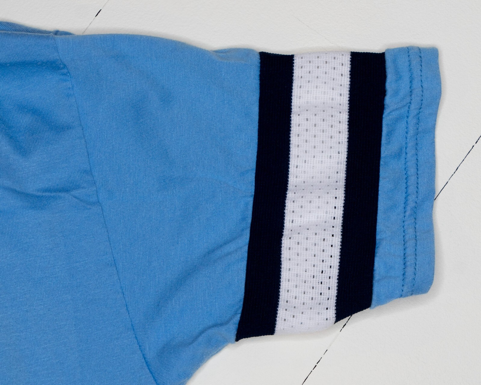 Vtg 80s Arthur Young #22 Men's T-Shirt Blue Athletic Ringer Stripes Mesh Sz M gallery