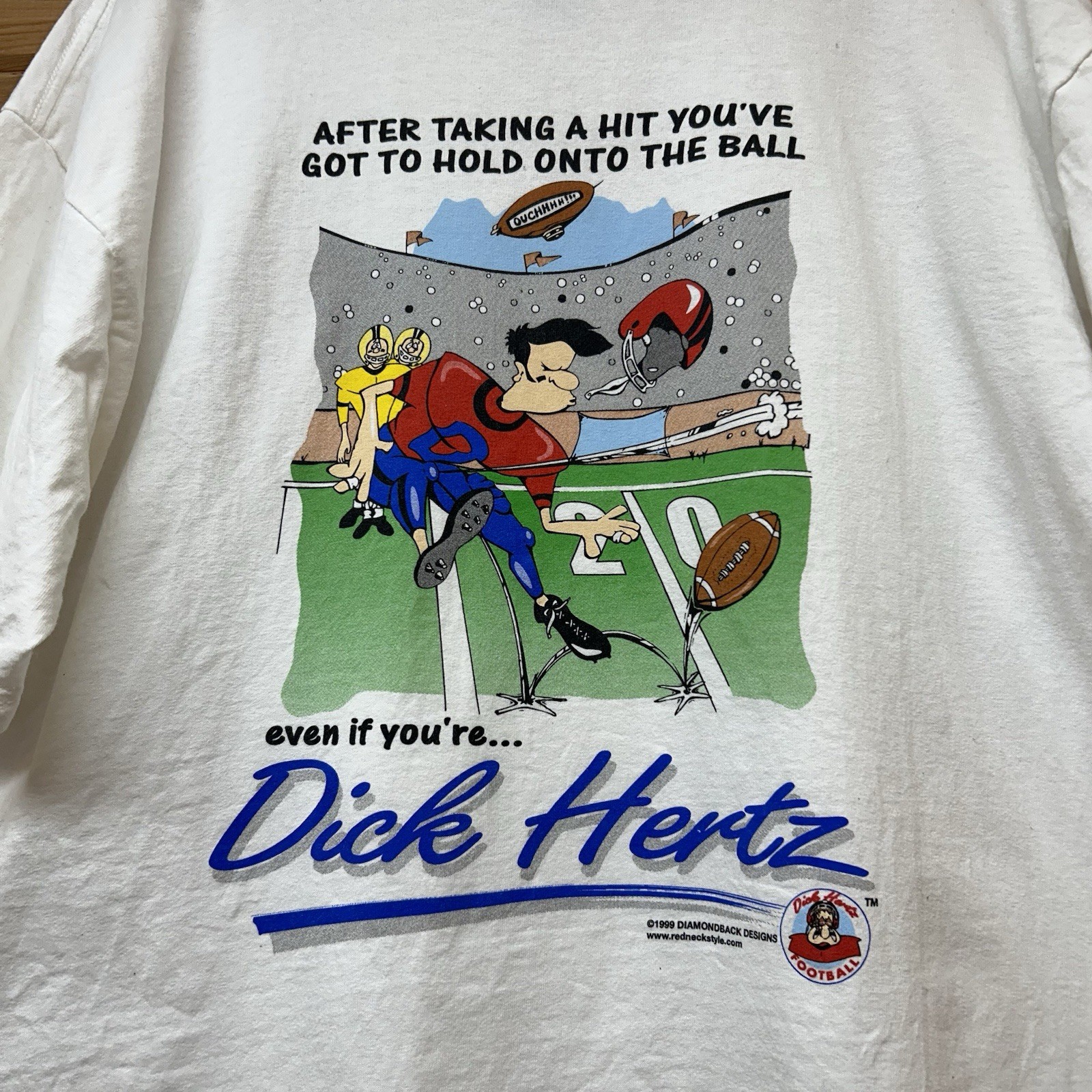 Vintage 1999 Dick Hertz Funny Raunchy Innuendo Big Johnson Parody T Shirt Sz XL gallery