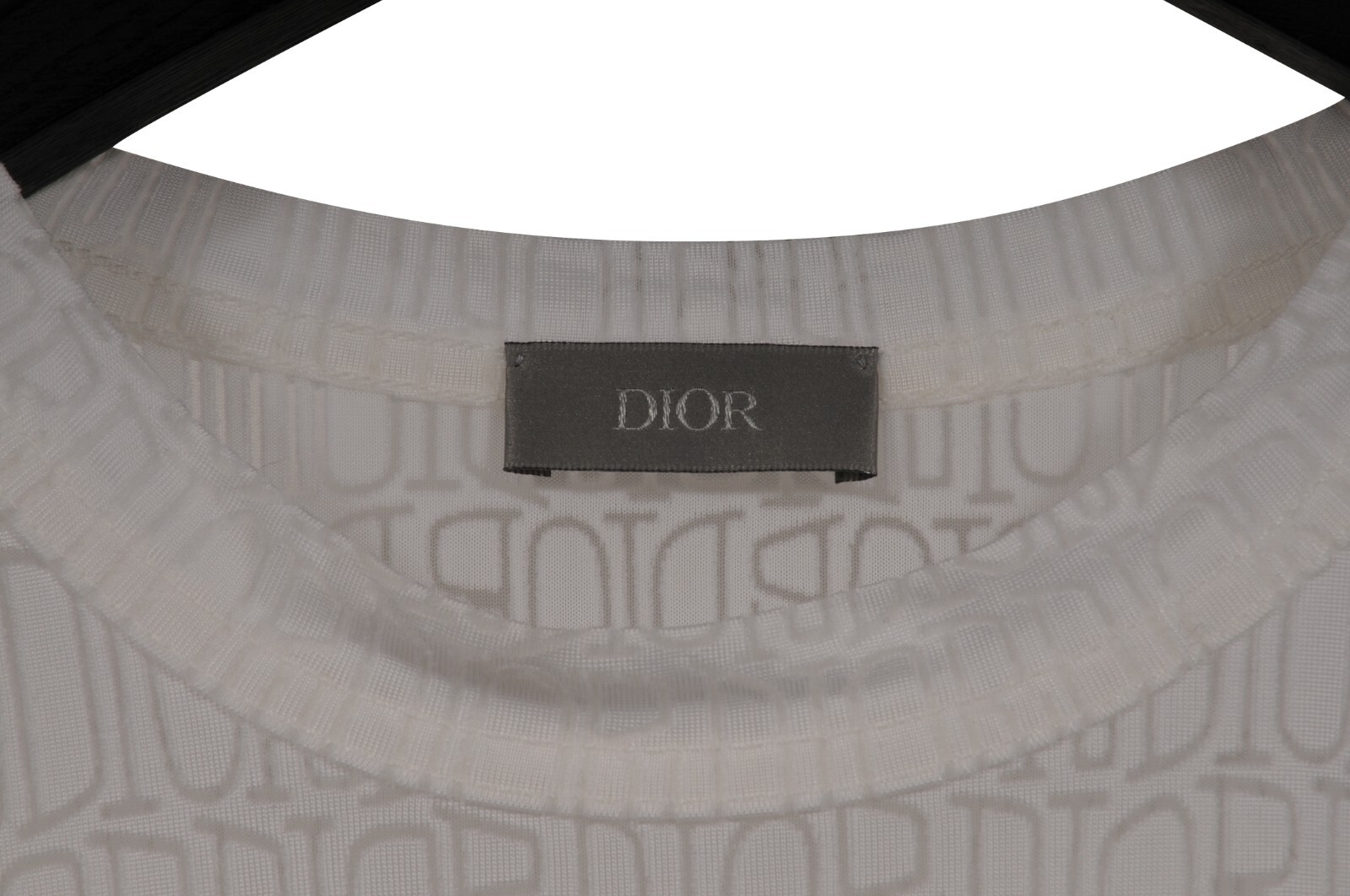 Dior Men SHAWN Stussy Semi Sheer Logo T Shirt Medium Viscose Polyamide Short gallery