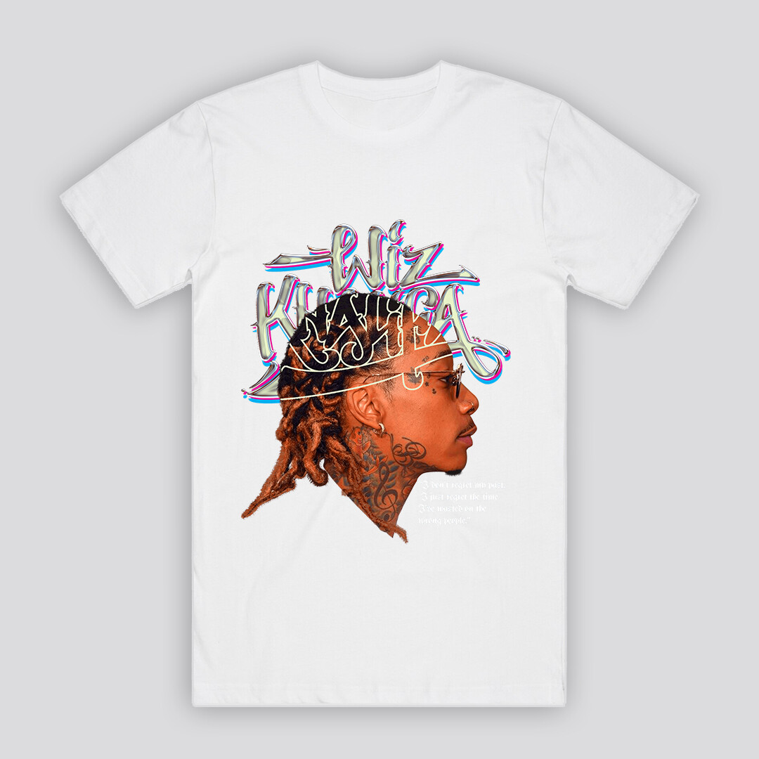 CUSTOM T SHIRT WIZ KHALIFA RAPPER MUSIC HIP HOP R&B VINTAGE TEE ARTIST POP