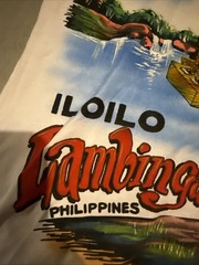 Philippines Iloilo Lambingan Dibuho Hand Painted Souvenir Shirt 19×29 Medium