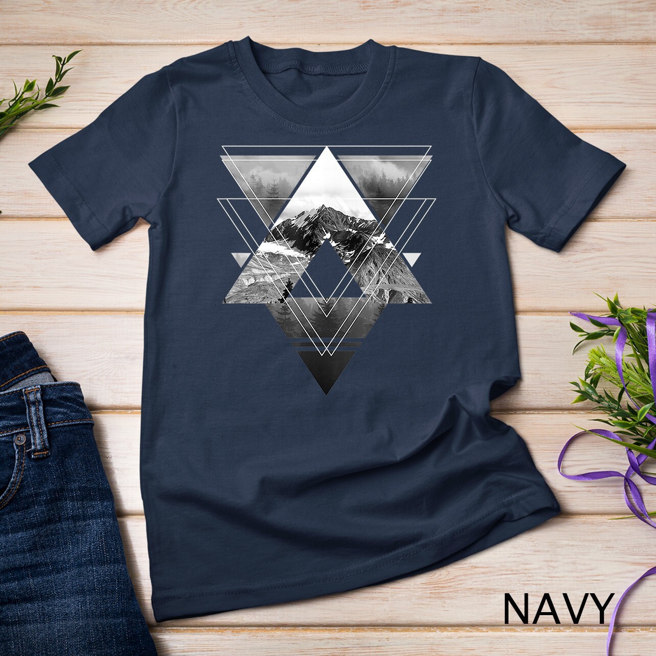 Trendy Outdoors Geometric Fill T-Shirt Unisex T-shirt gallery