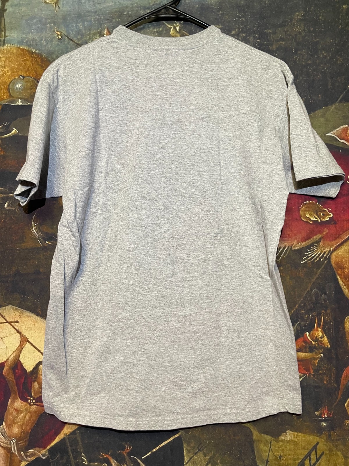 DANIEL JOHNSTON for SUPREME Eternal Fight Tee LARGE 2012 Gray Shirt SS12 RARE gallery