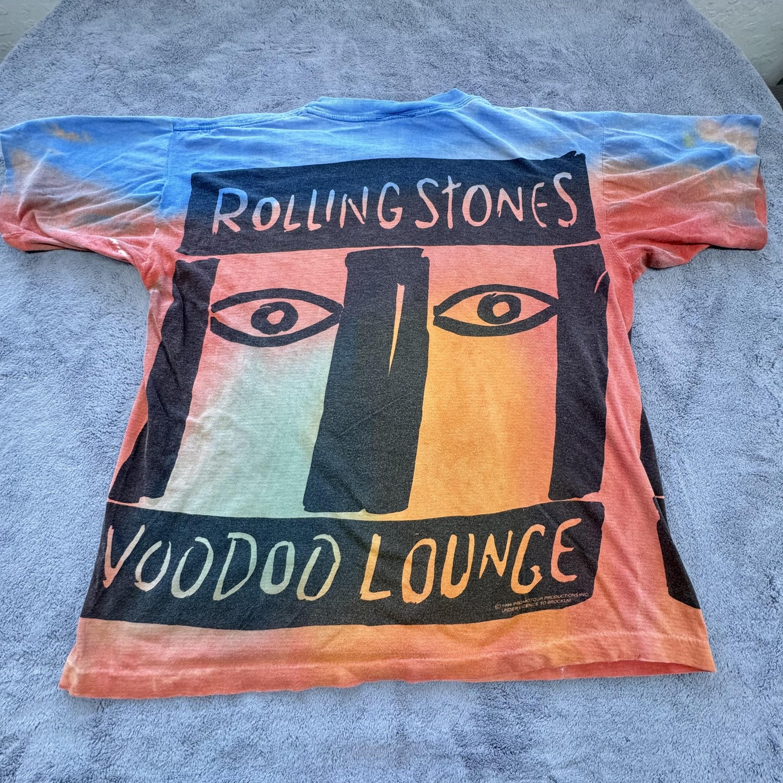 Brockum Rolling Stones Shirt Mens XL Multicolor Voodoo Lounge Crewneck Vintage gallery