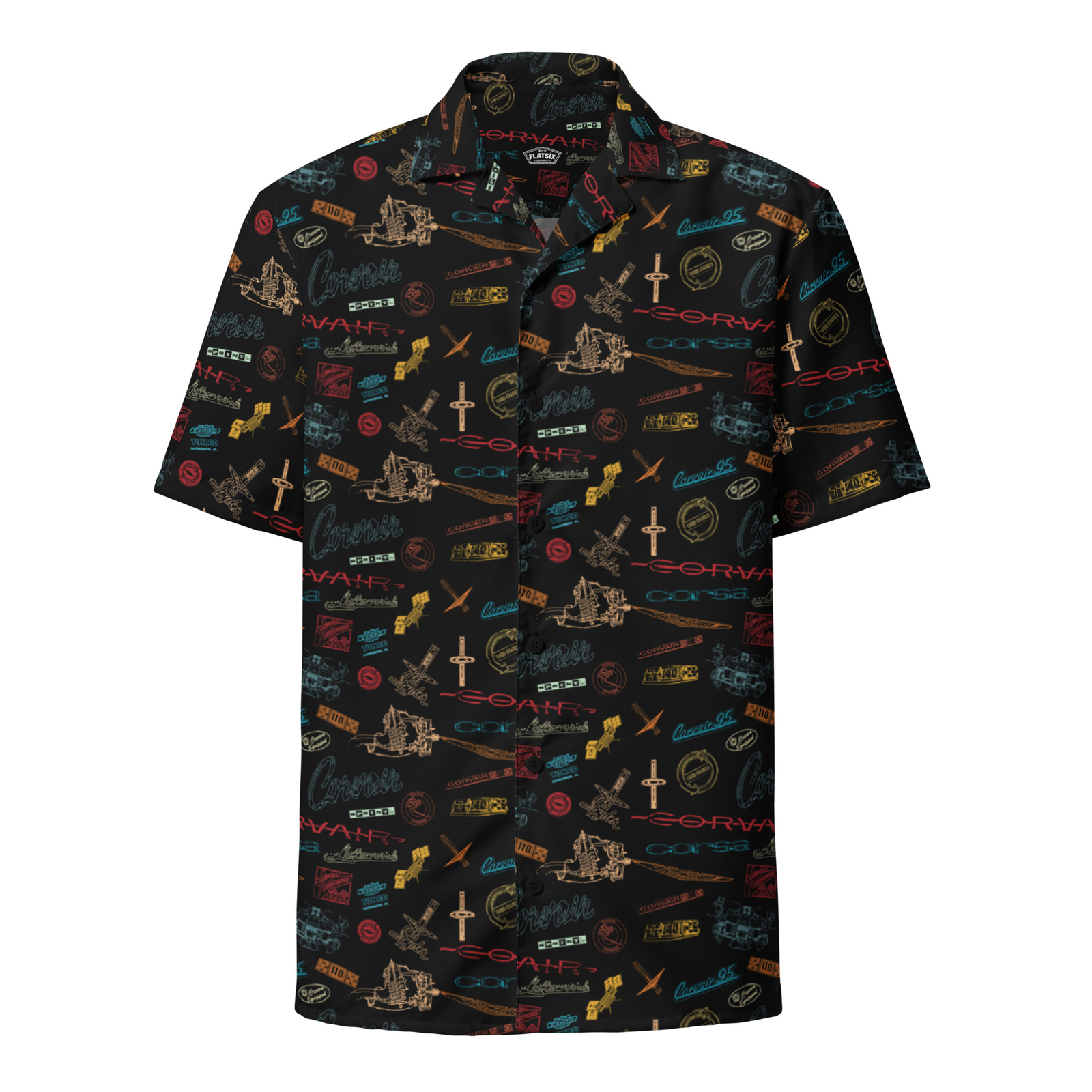 Corvair Logos Vintage button down shirt bowling hawaiian style gallery