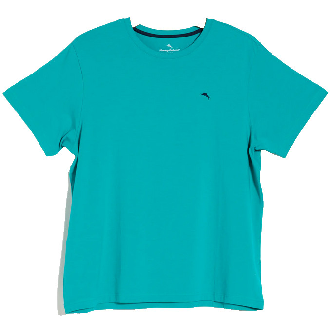 Tommy Bahama Short Sleeve Crew Neck Top, Jade, Large gallery
