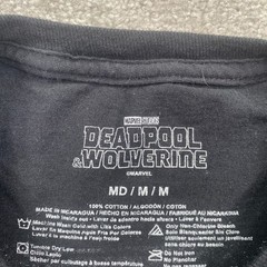 Marvel Studio Men’s Deadpool & Wolverine T-Shirt Short Sleeves Size M Black