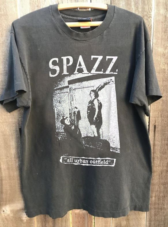 SPAZZ All Urban Outfield punk band charcoal t-shirt unisex S-5XL TE8194 gallery