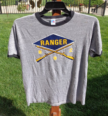 RARE 1985 vintage US Army Infantry Basic Training PT uniform t-shirt RANGERS