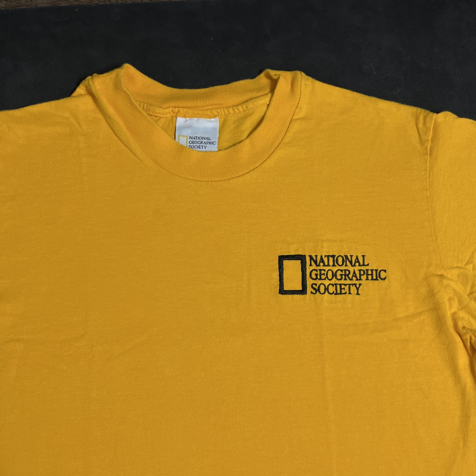 National Geographic Society Shirt Mens Designer Vintage Made USA Embroidered Tee gallery