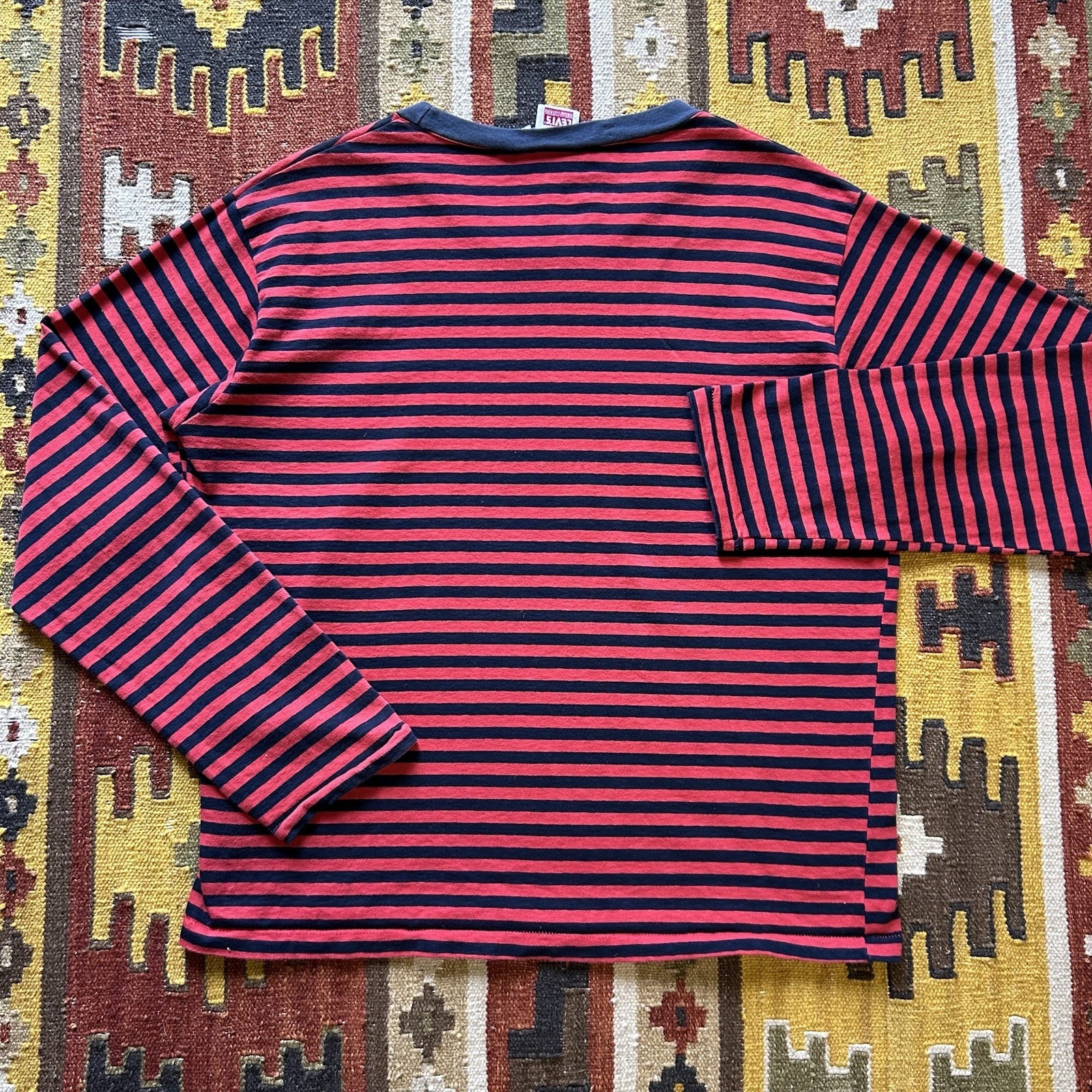 LVC Levi’s Vintage Clothing 1966 1% Free Long Sleeve Striped Tee Sz L gallery