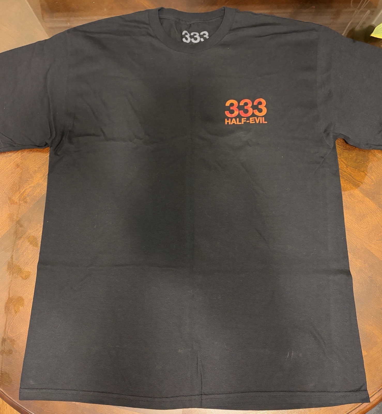 Men’s Half Evil 333 Black Shirt Size XL Pre-owned Supported by Hellbent Cloonee gallery