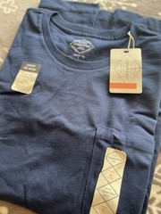 St Johns Bay Legacy Tee Shirt Large Blue Men’s 100% Cotton Casual NWT.