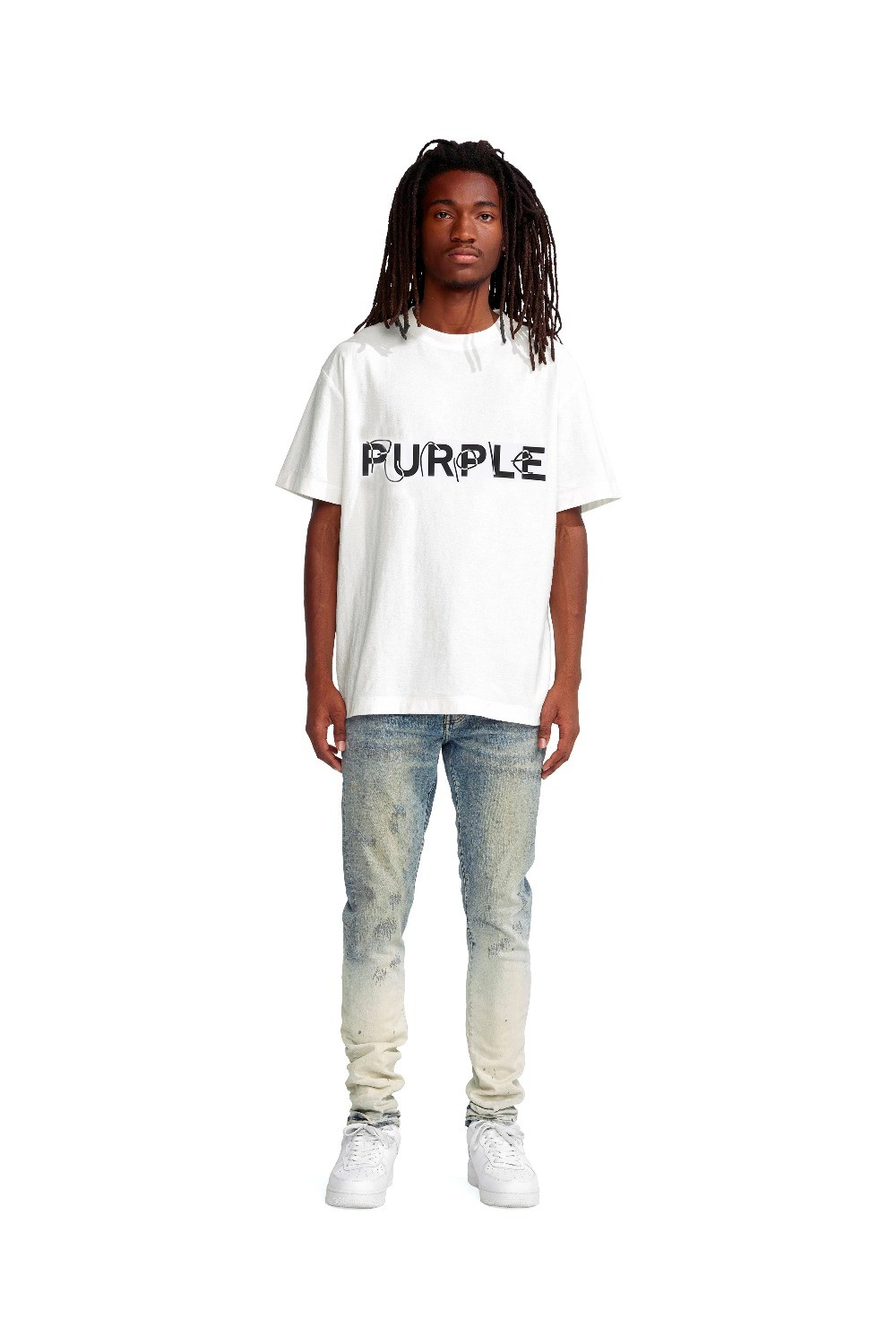 Purple Brand pure cotton T-shirt short sleeved gallery