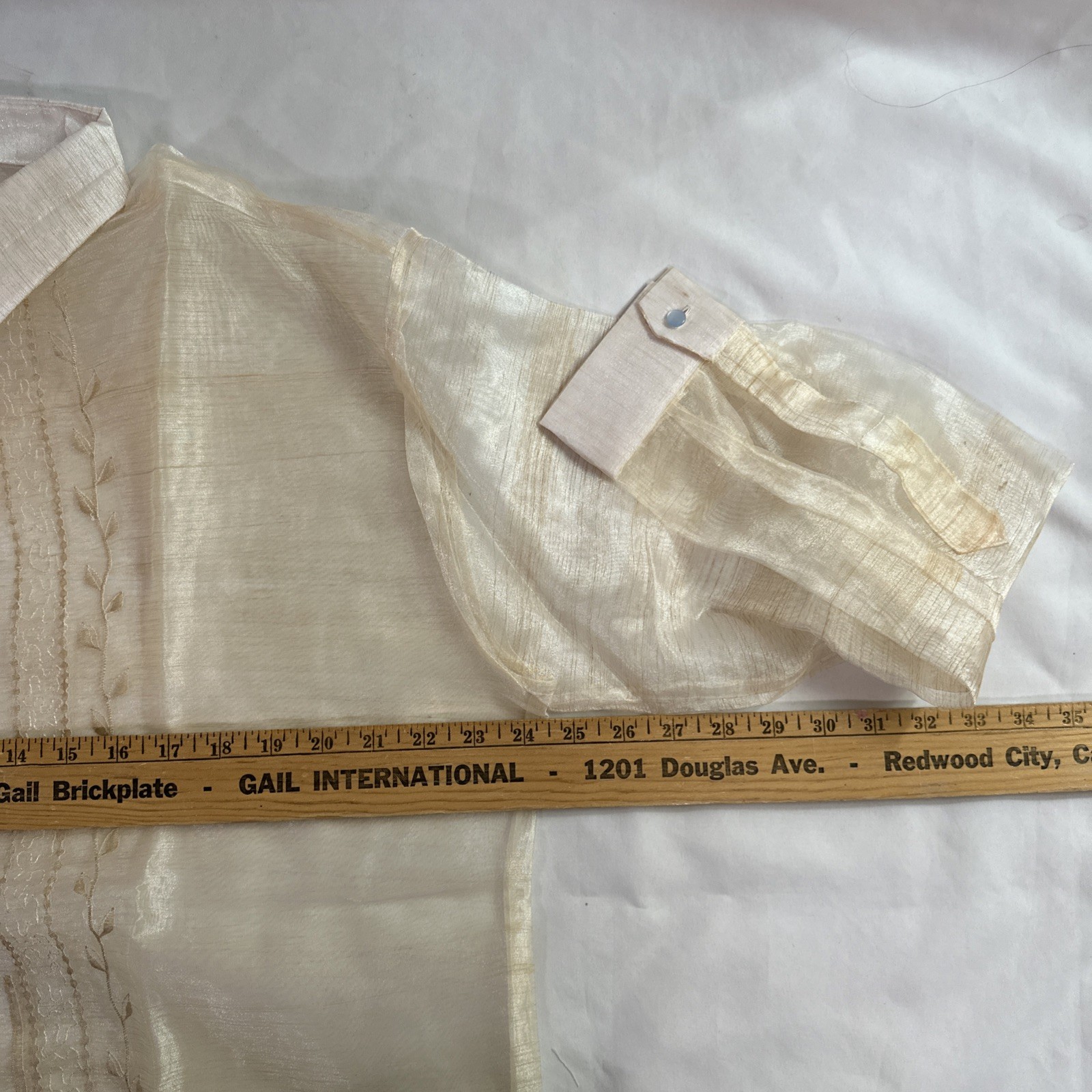 Barong Tagalog Formal Wear Men’s Size 4X NWOT Philippines Organza gallery