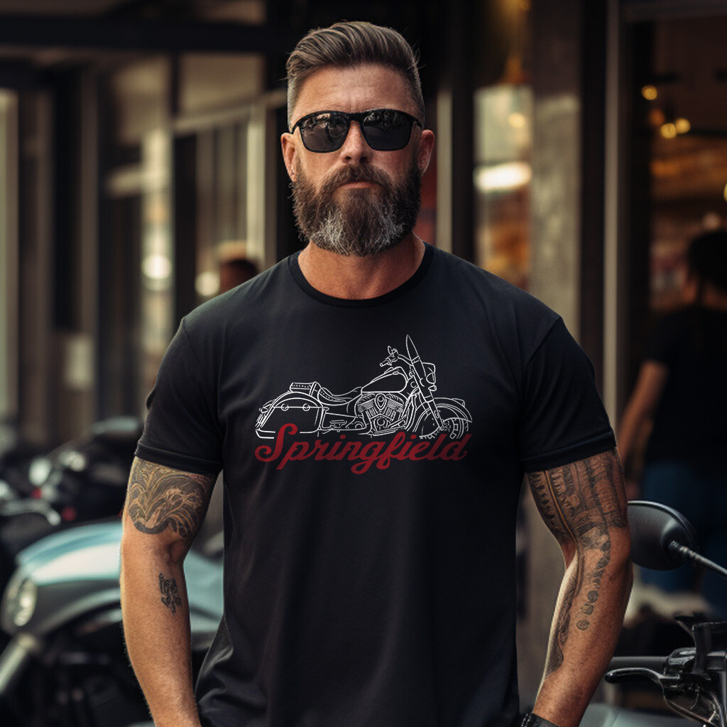 Indian Springfield 2016-2024 Motorcycle T-Shirt for Bikers gallery