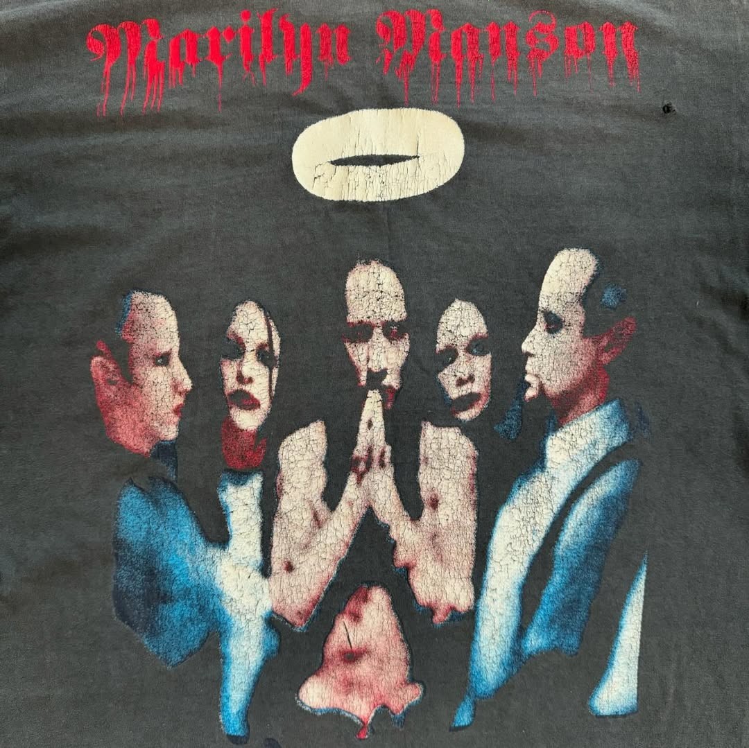 90s MARILYN MANSON MEXICAN BOOTLEG AOP Vintage T-Shirt Reprint gallery