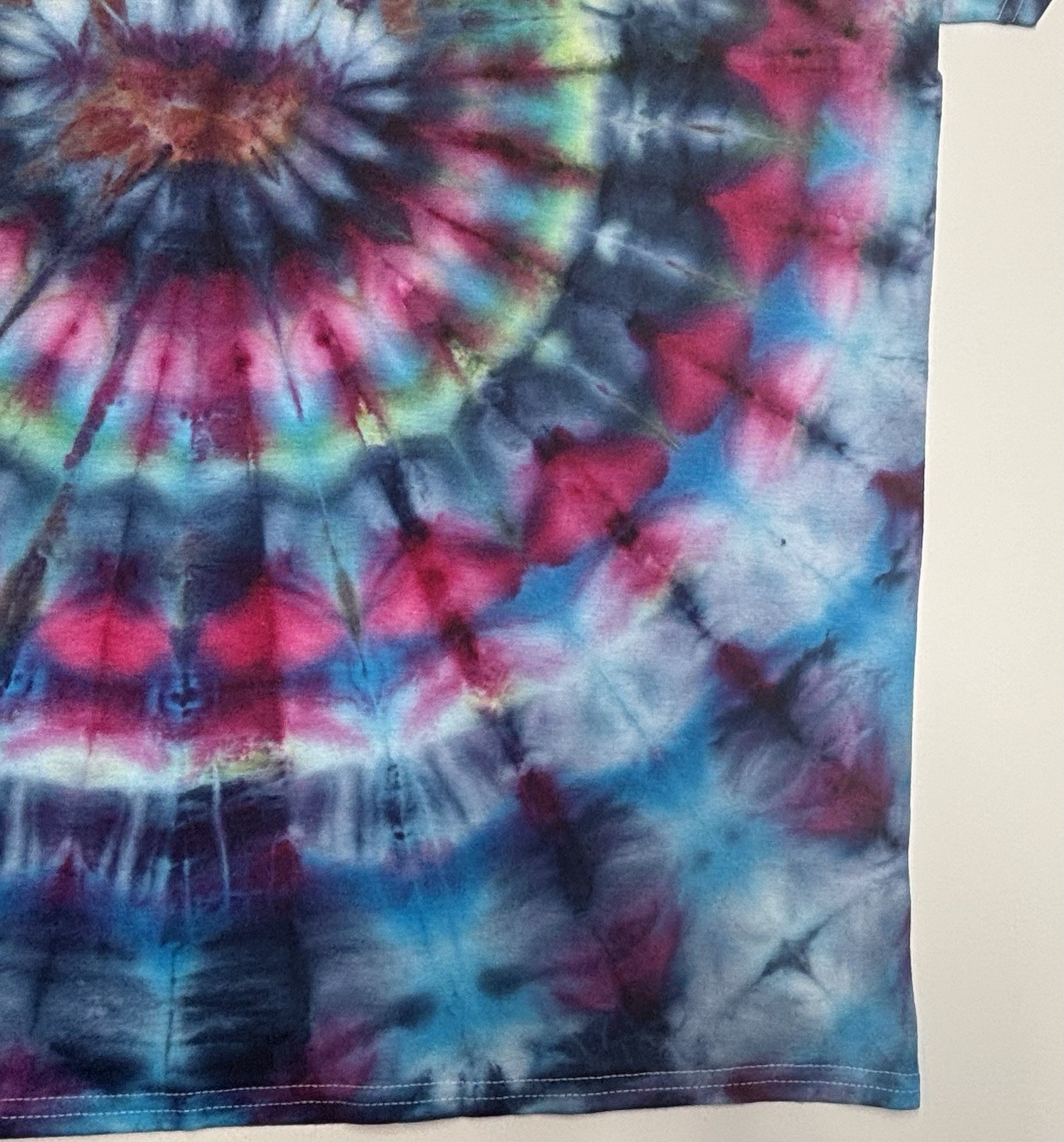 Handmade Ice Tie Dye Adult T-Shirt Unisex Size XL Multicolored Gildan Tee NEW gallery