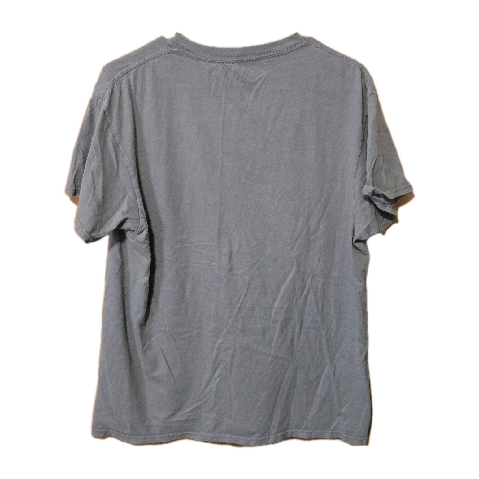 Men's Large Gray George 100% Cotton Pullover T-shirt Excellent Condition gallery