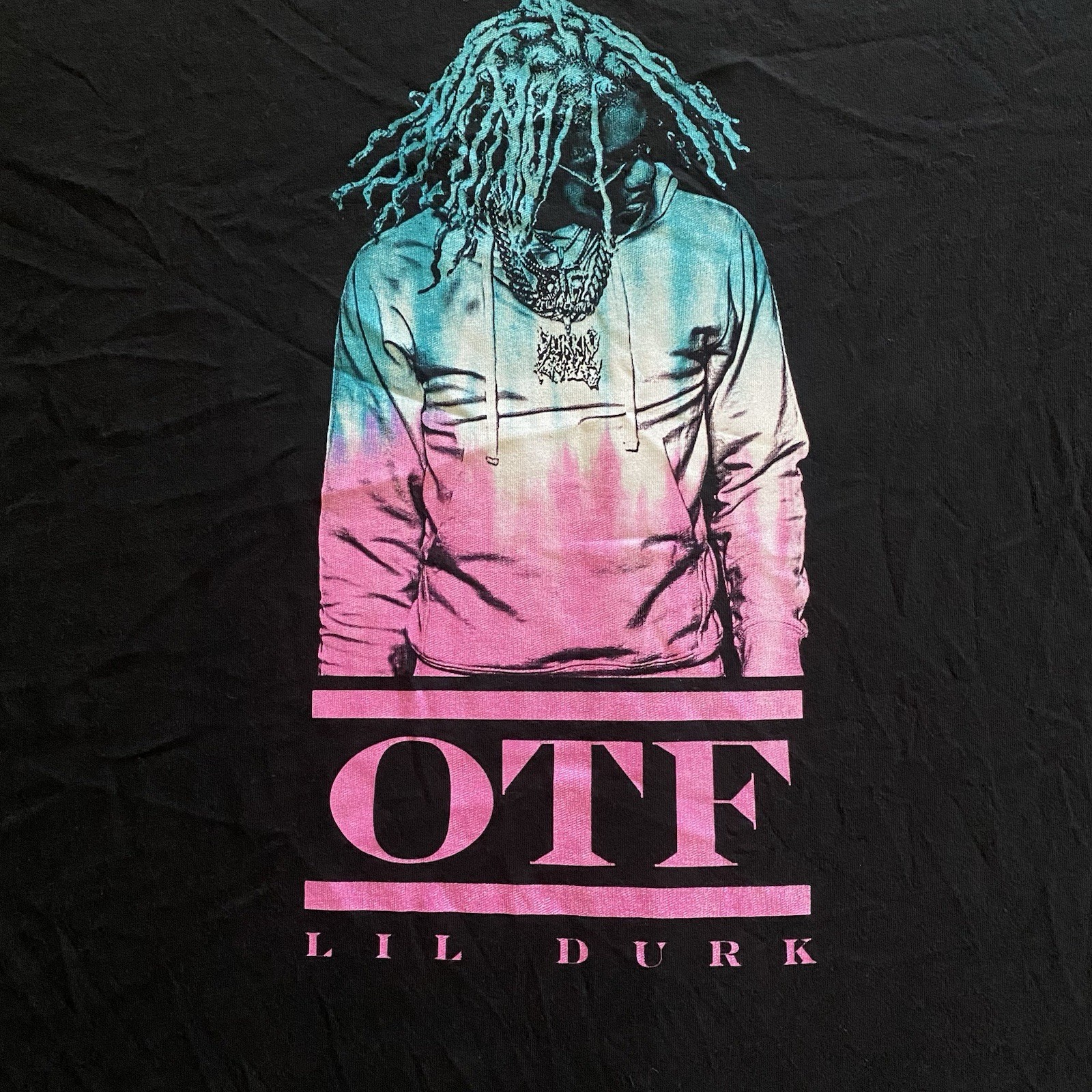 Lil Durk OTF Official Merchandise T Shirt Mens XL Black Music Hip Hop Rap gallery