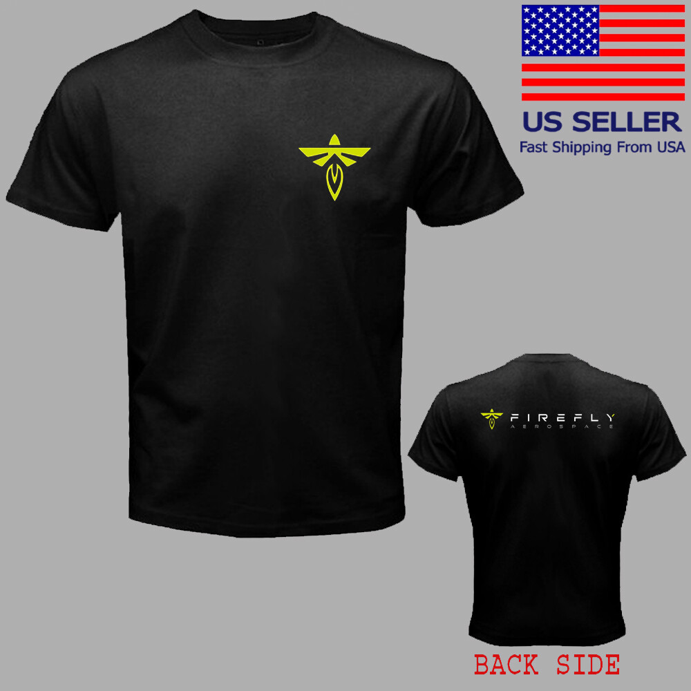 Firefly Aerospace Movie TV Show Men’s Black Size S to 5XL