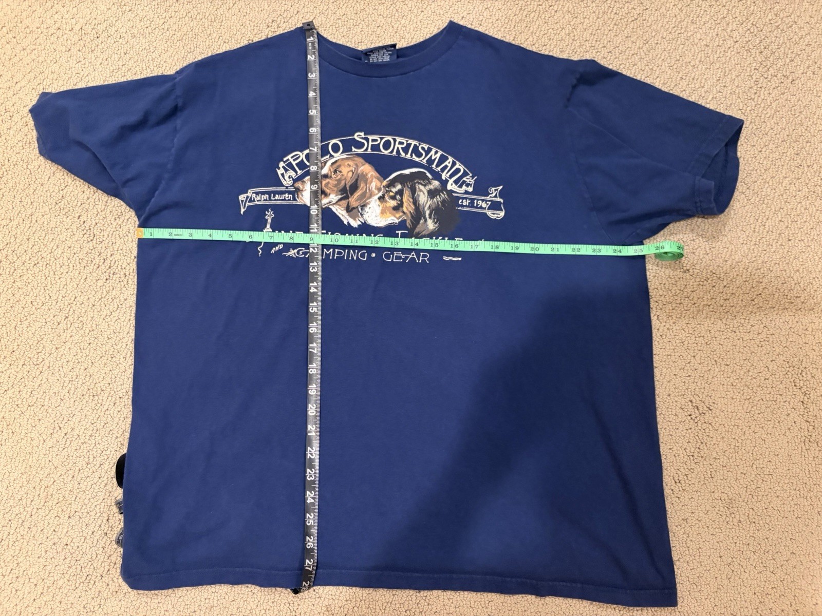 Vintage Ralph Lauren Polo Sportsman Dogs Shirt Stadium 1992 Fishing Tackle XL gallery