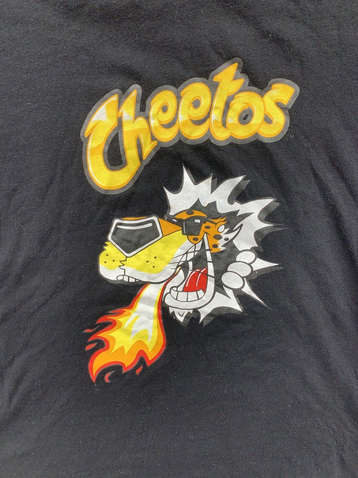 Forever 21 Plus Cheetos Shirt 0X Long Sleeve Flamin Hot Black Graphic Fire gallery