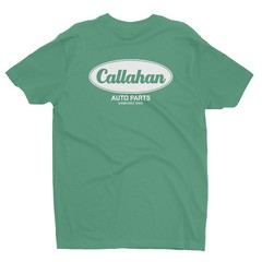 Tommy Boy inspired Callahan Auto Parts T-shirt Sandusky Ohio two sided artwork