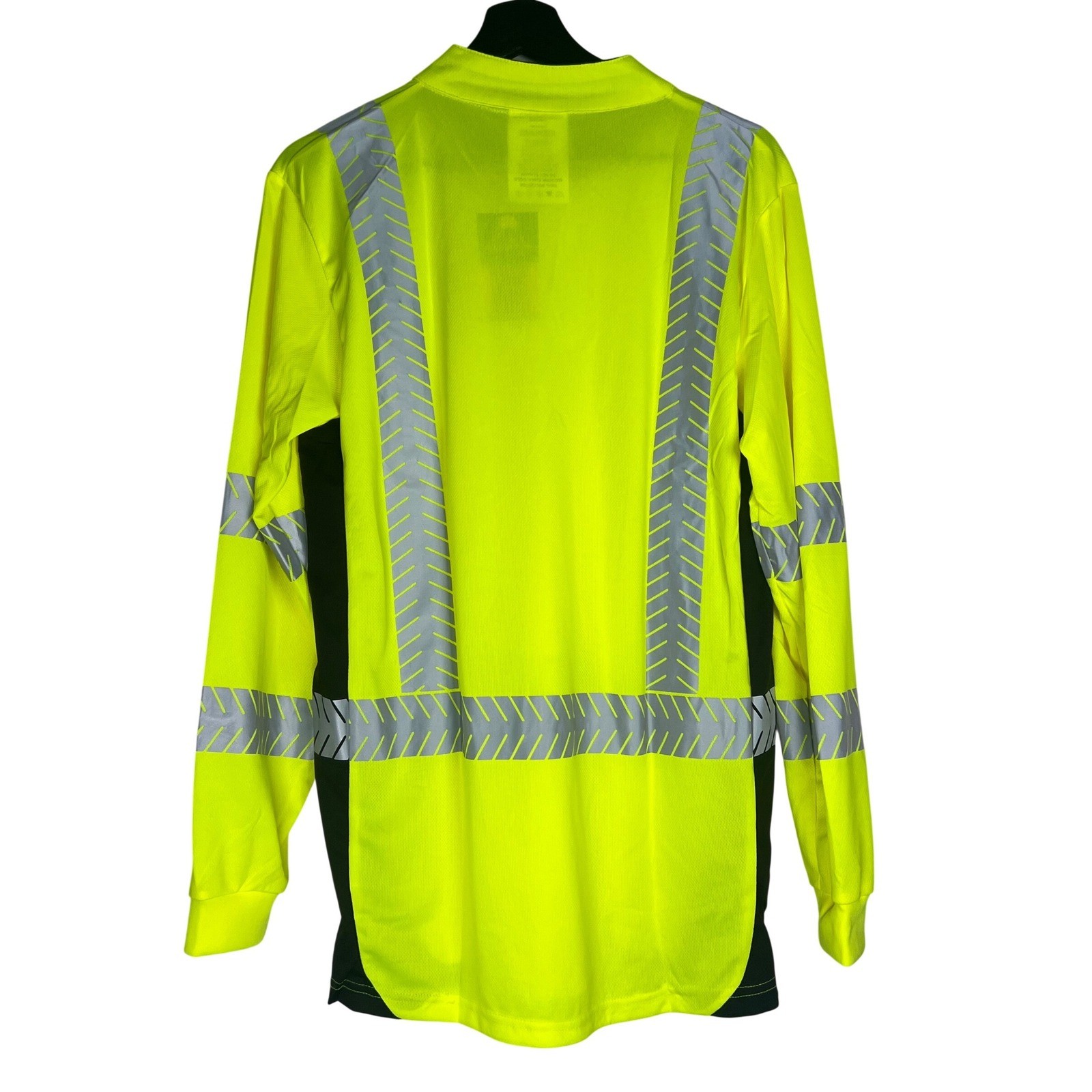 KwikSafety KS4407 LS Small Hi Vis Safety Shirt Long Sleeve ANSI Class 2 Yellow gallery