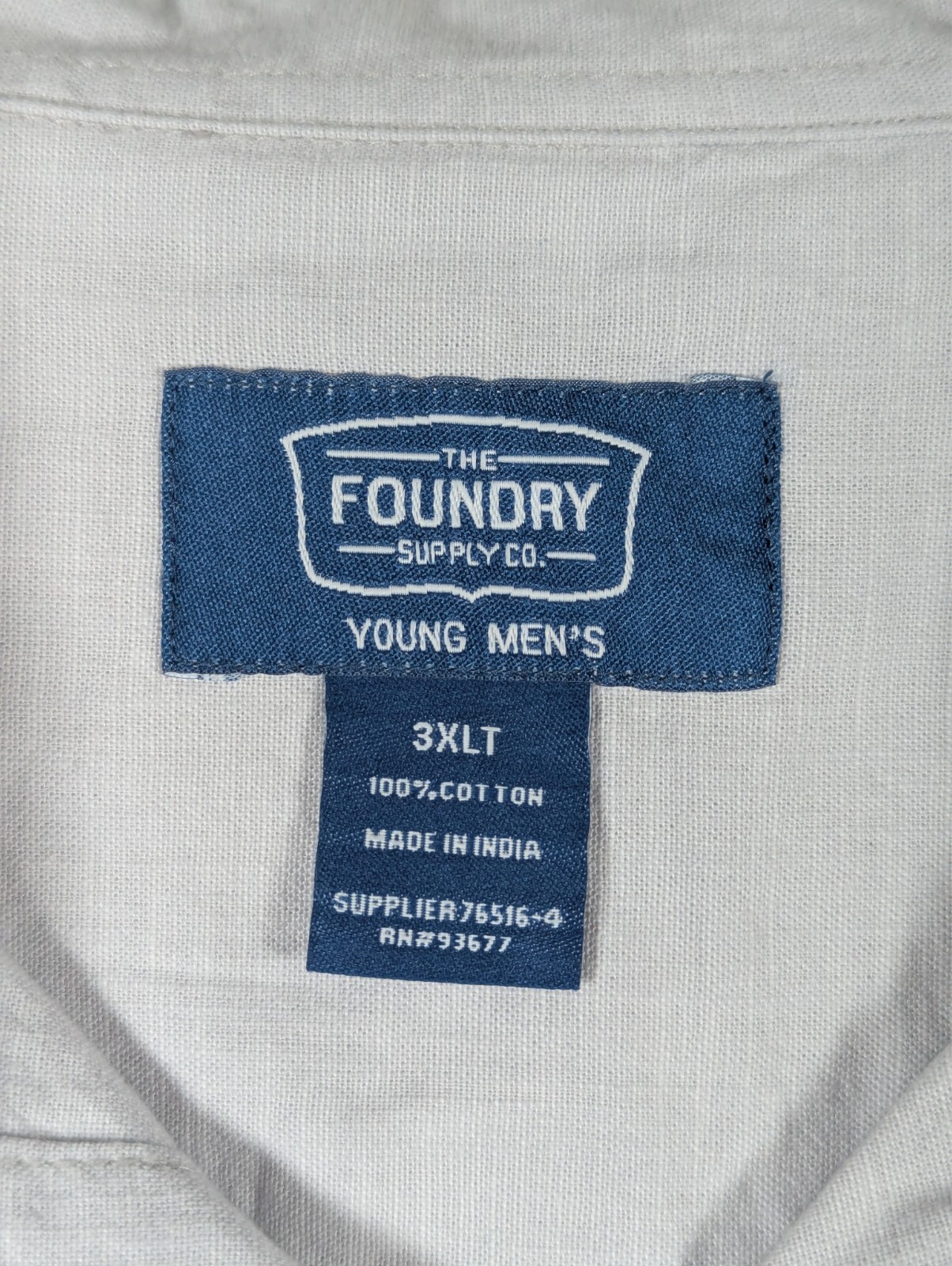 The Foundry Supply Co - Men's Shirt - Gray Chambray - Size: 3xl gallery