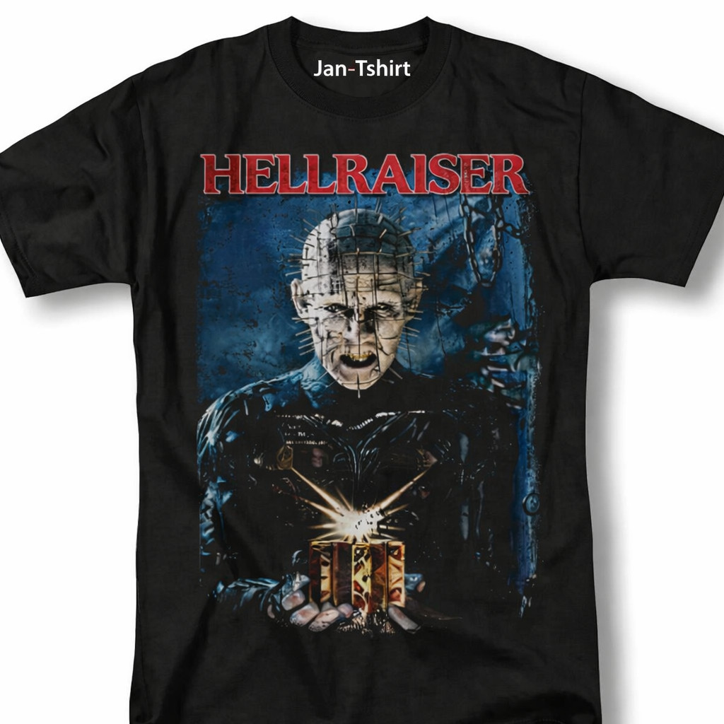 Hellraiser Pinhead 80s Horror Cult Movie, Vtg Retro Movie Poster Tee Unisex gallery