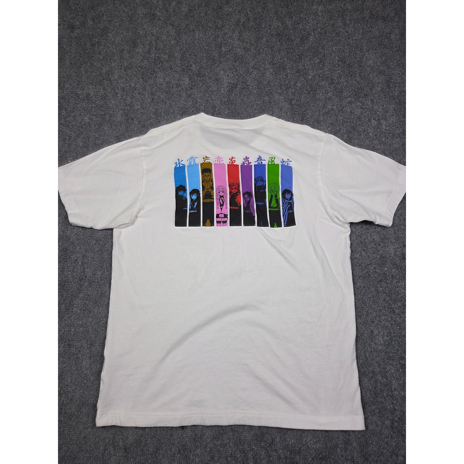 Uniqlo UT Demon Slayer T-Shirt Mens Medium White Hashira Graphic Anime Tee gallery