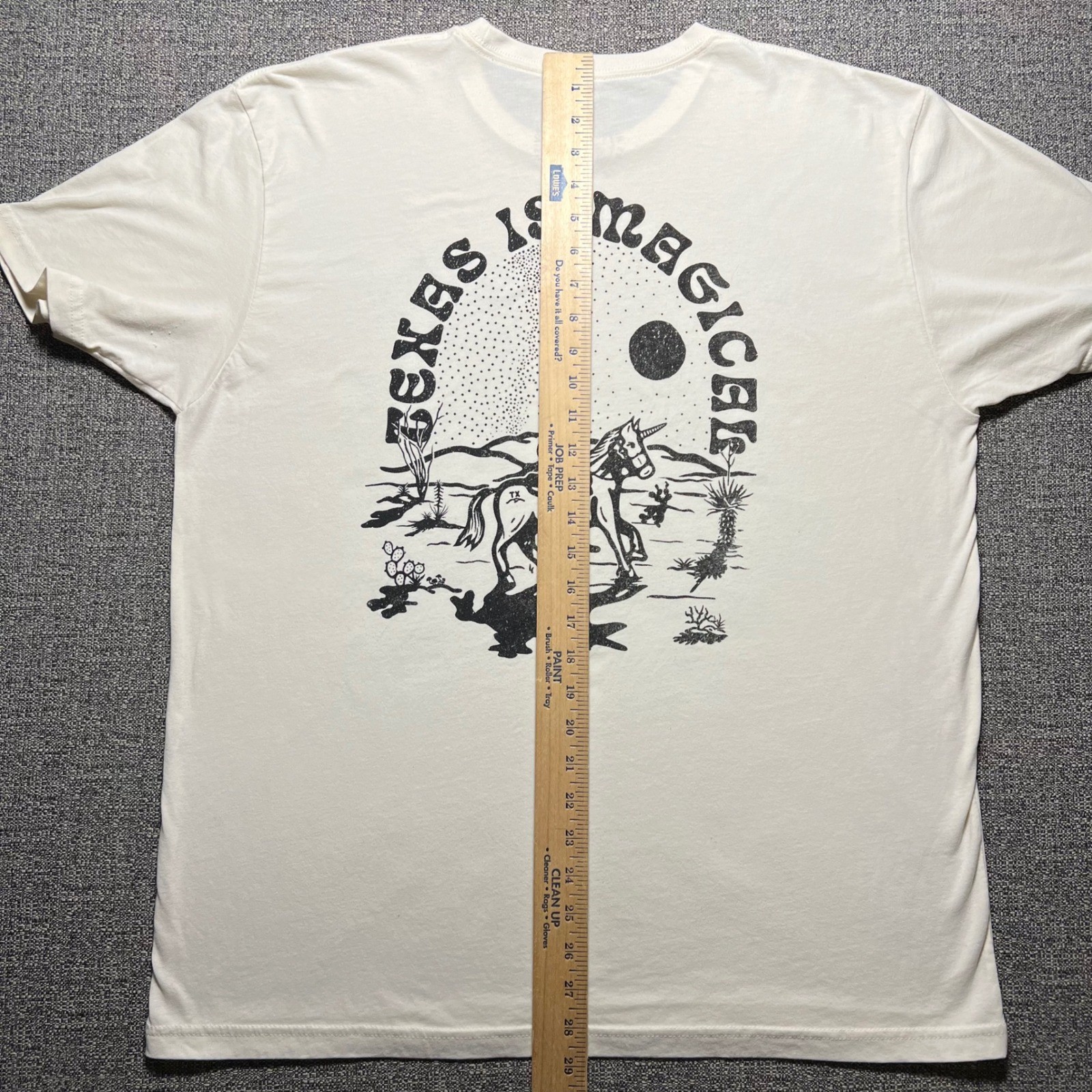 Texas Hill Country Provisions Texas Is Magical Unicorn Mens XL White T Shirt gallery