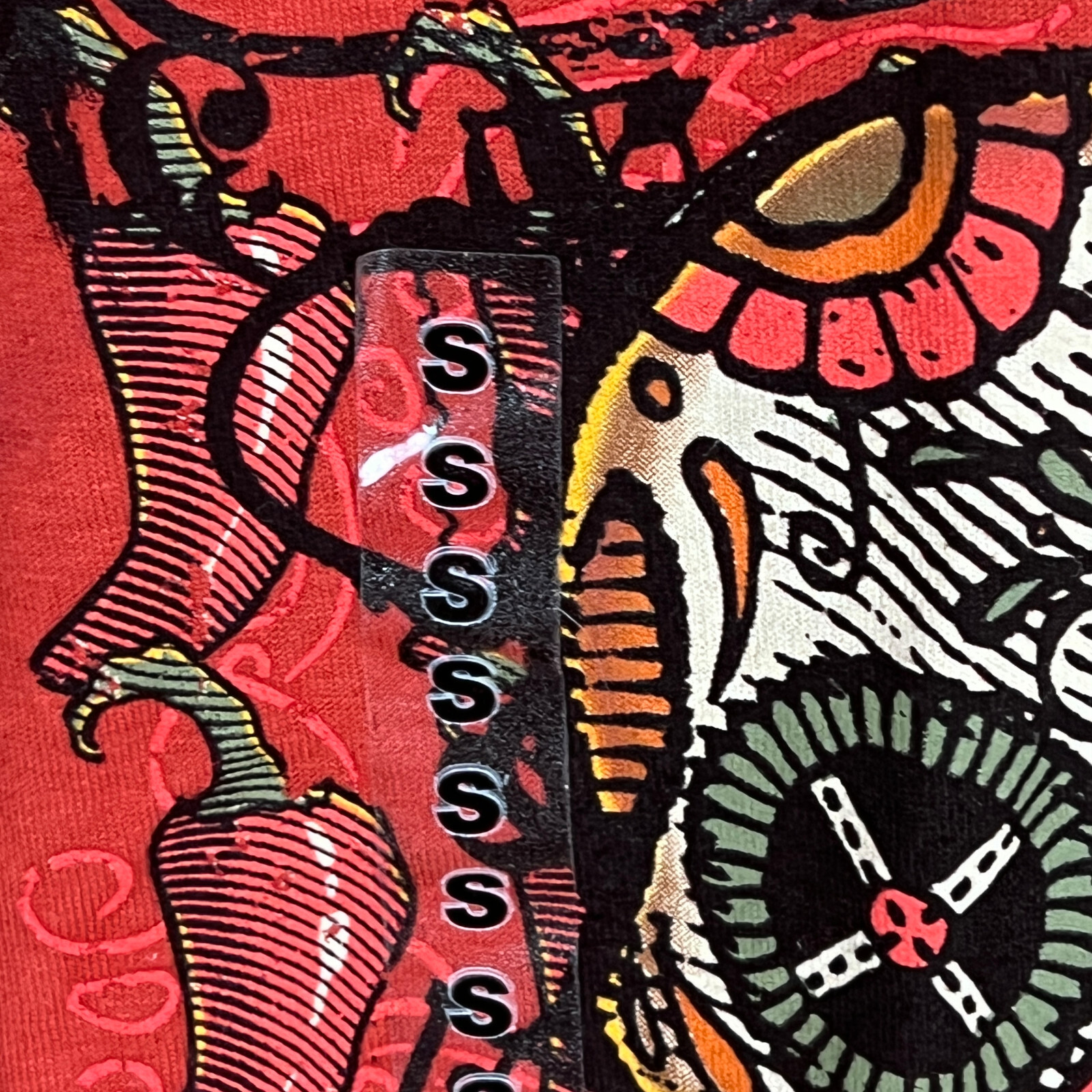 The Duck Co T-Shirt Mens Red Short Sleeve Tuscon Skull Chili gallery