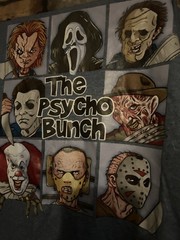 Halloween The psycho Bunch horror characters shirt Sz XL