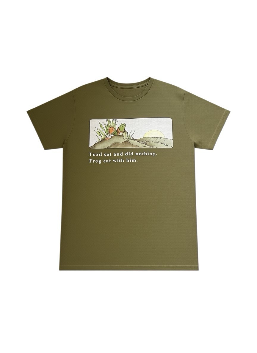 Frog and Toad Men's Graphic Tee Short Sleeve Green Medium gallery
