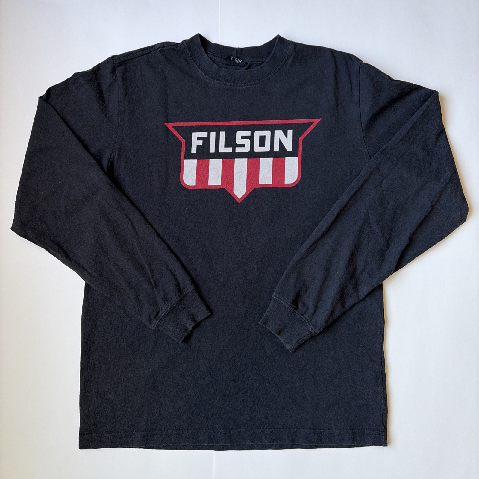CC Filson Men’s Long Sleeve Made In USA Graphic Logo Tee Small Black gallery