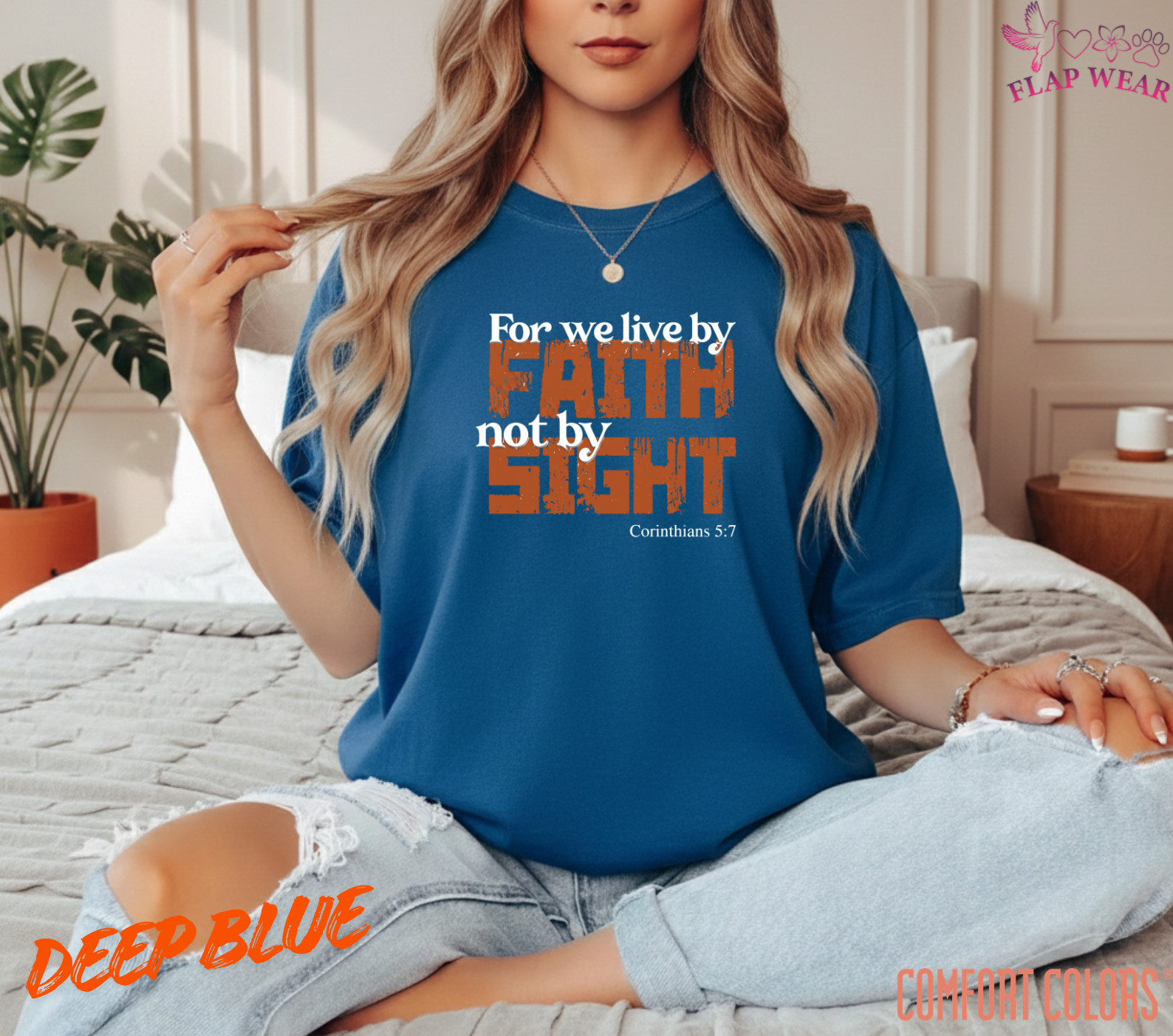 Unisex For We Live By Faith T-Shirt, Men T shirt,Women T shirt Gift ReligionTop gallery