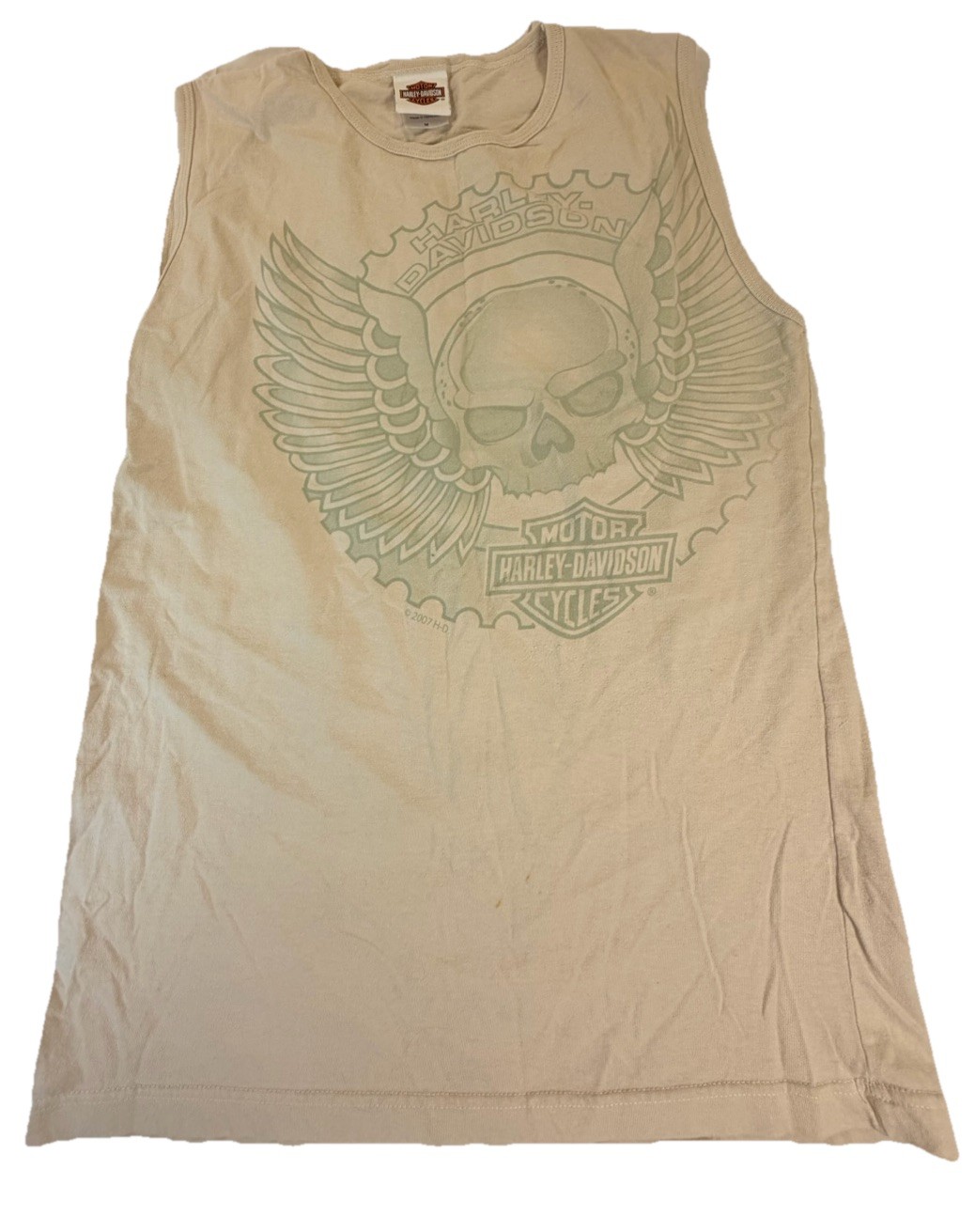 Harley Davidson RK Stratman Sleeveless Graphic Tee Size Barbados 2007 gallery