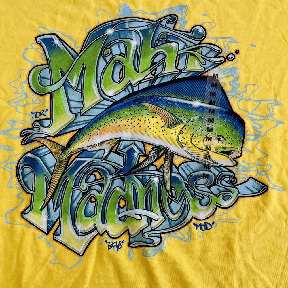 Columbia OMNI Shade UPF 15 Graphic Tee Mahi Madness Mens Size Medium