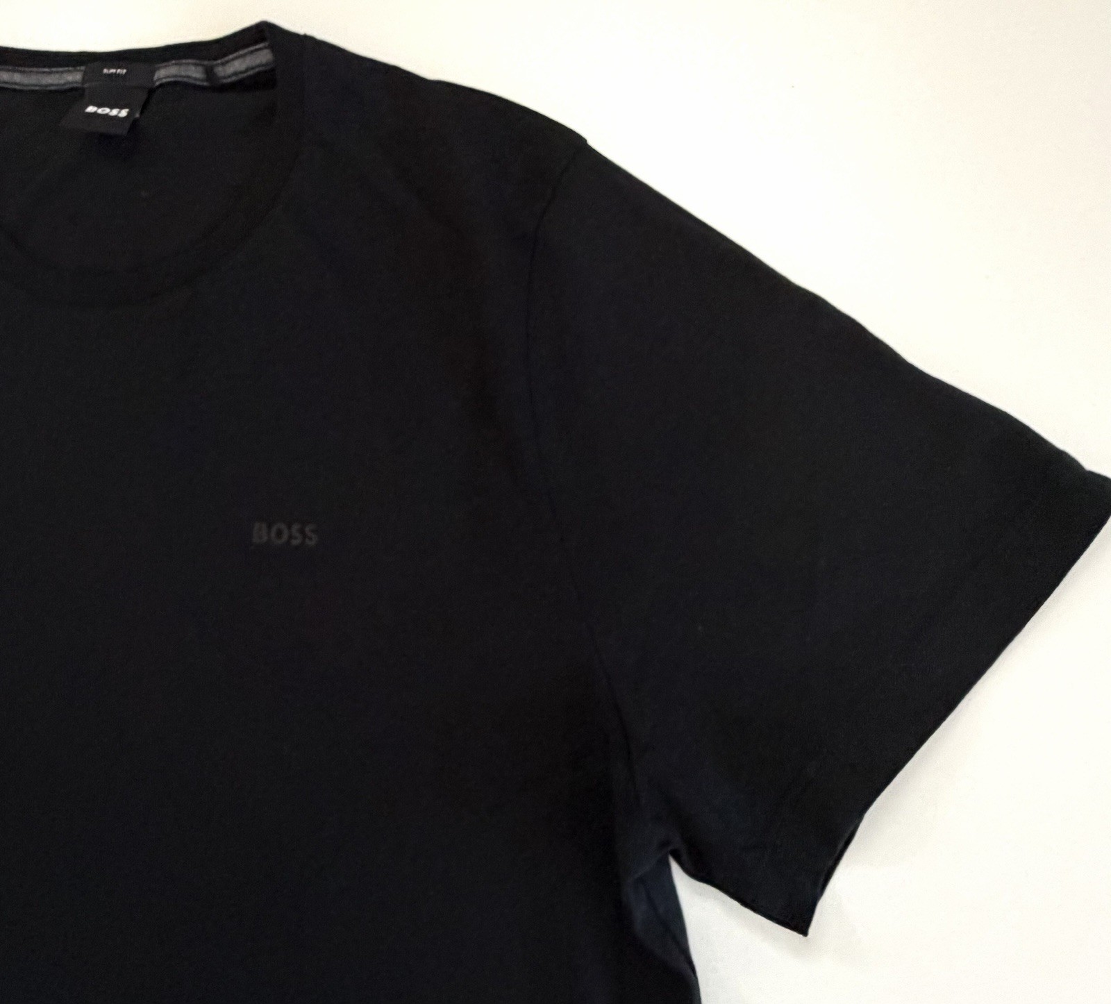 Hugo Boss Shirt Black Slim Fit Muscle Tee Luxury T-shirt Casual Men’s XXL gallery