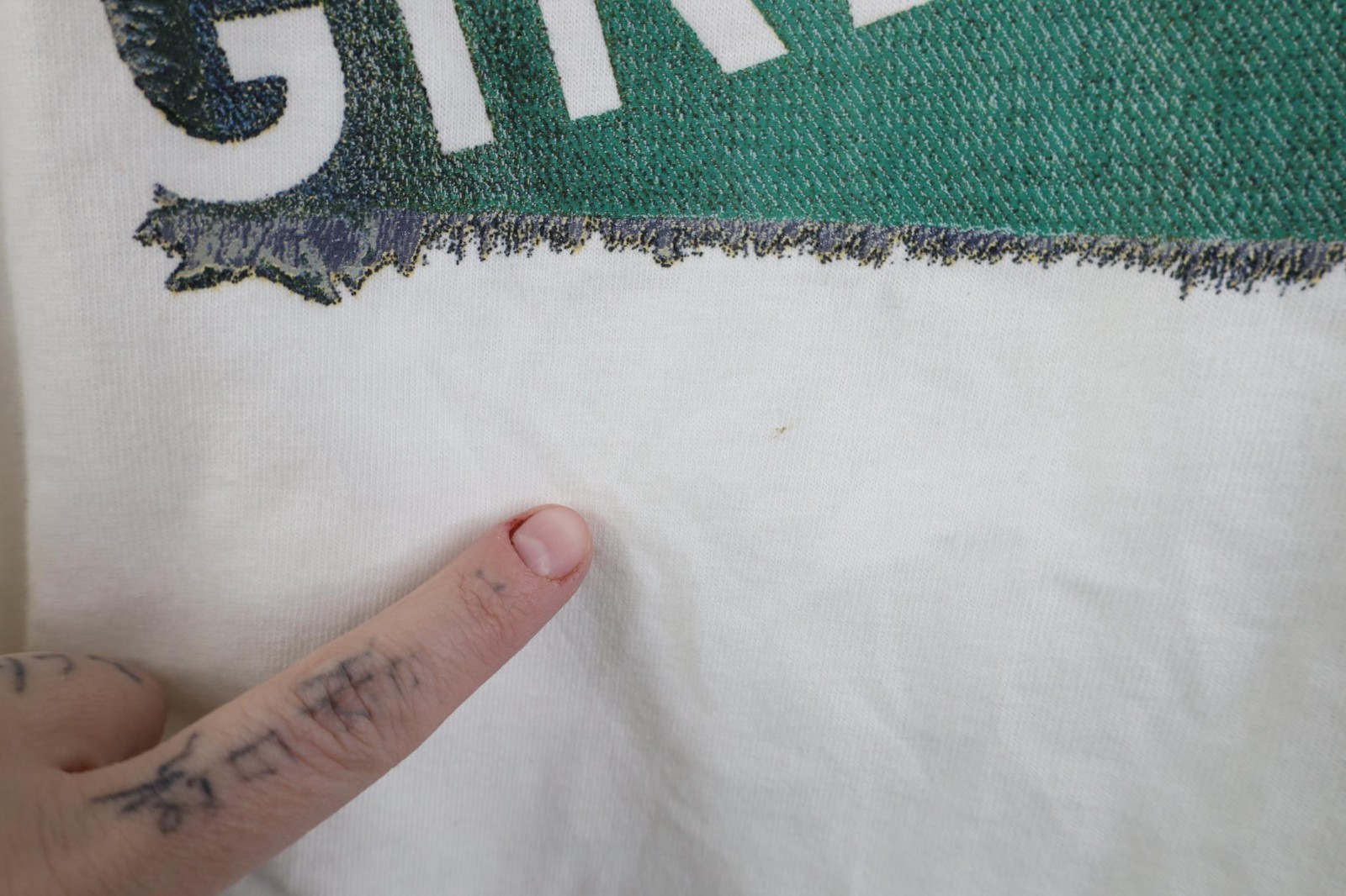 Deadstock Vintage 90s Marithe Francois Girbaud Mens 2XL Box Logo T-Shirt White gallery